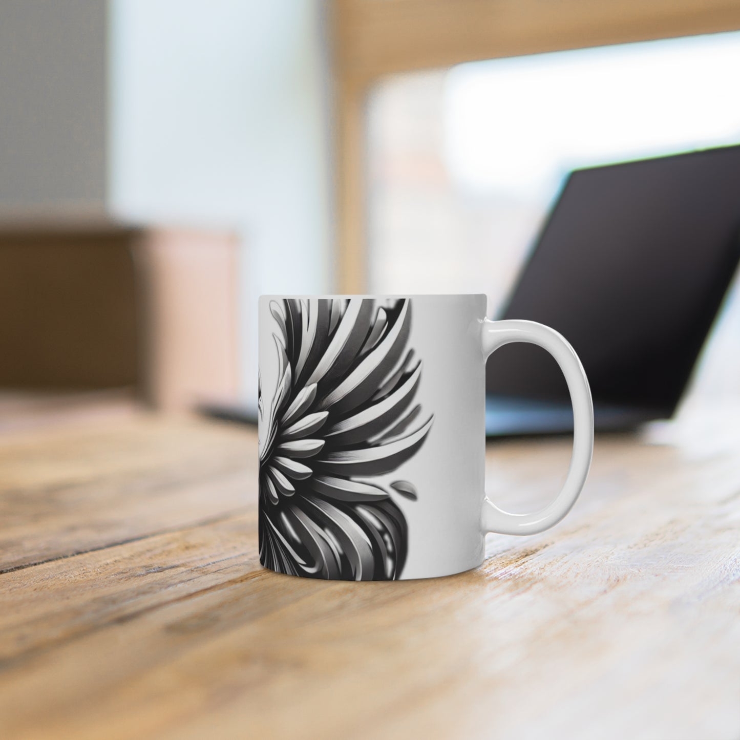 Mug - Phoenix - Black and White Design