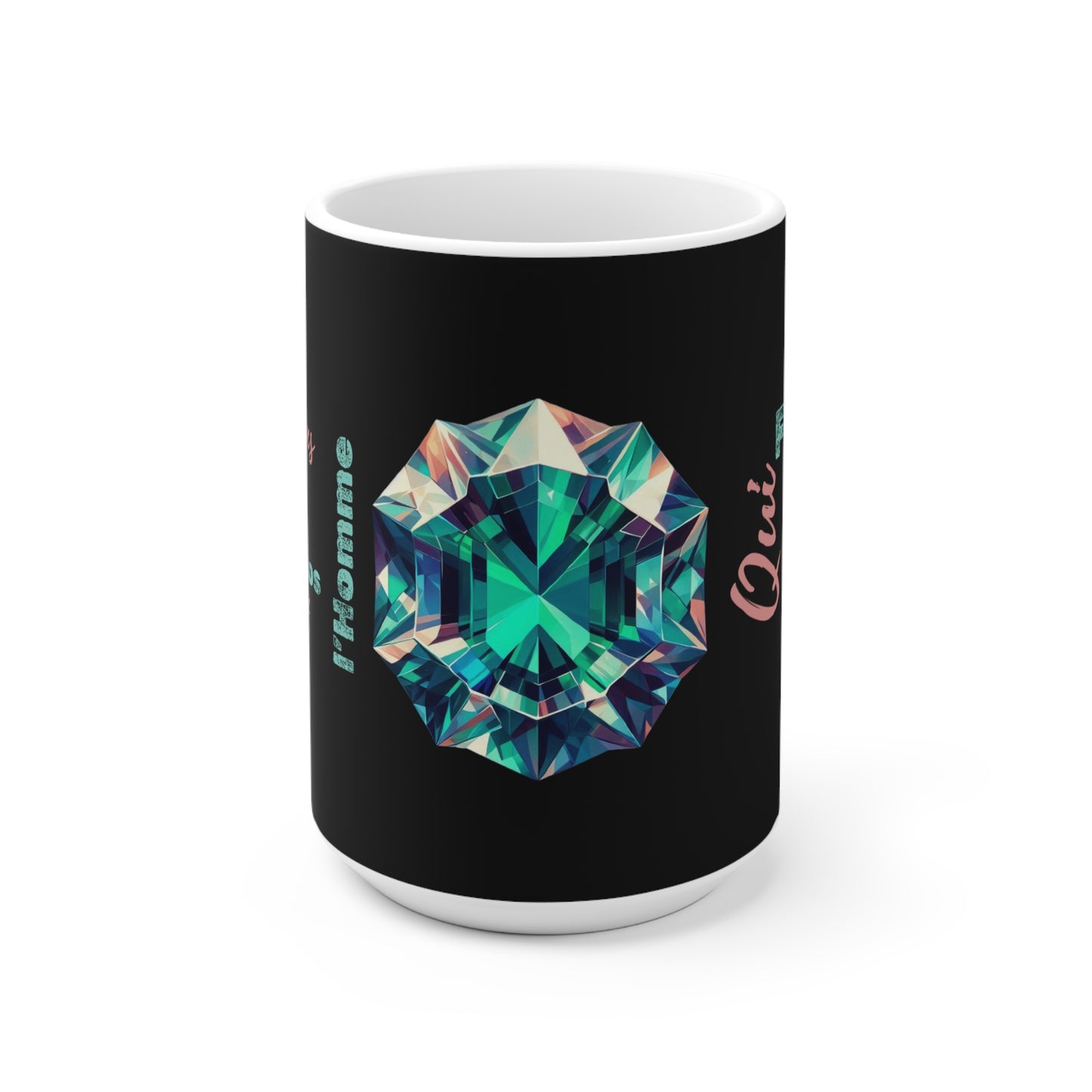 Mug Ceramique "Emeraude" - Noir - EGOKIN